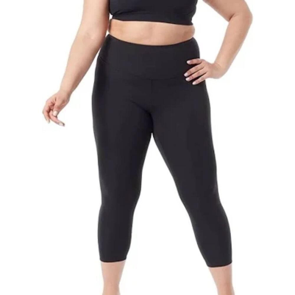 Core 10 Leggings Pockets High Waist Mesh Plus Black Size 2X